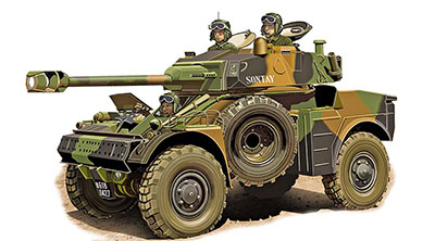 予約 仏 AML-90偵察装輪装甲車