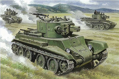 予約 露 BT-7A砲兵戦車76.2mm砲