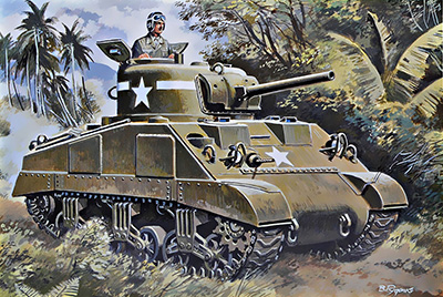 予約 M4A2シャーマン初期型中戦車75mm