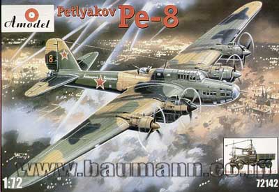 予約 ペトリヤコフ Pe-8 4発爆撃機+AS2発動機トラック付