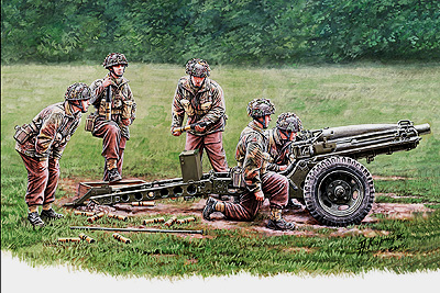 英 75mmパックハウザー+英軍降下砲兵5体 英 75mmパックハウザー+英軍降下砲兵5体