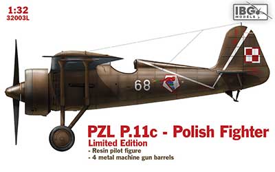 限定 ポ PZL11c+レジンフィギュア+金属機銃砲身 限定 ポ PZL11c+レジンフィギュア+金属機銃砲身
