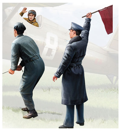 予約 ポーランド パイロット＆グランドクルー3体1939