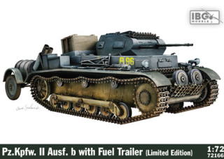 予約 独 II号b軽戦車＋小型燃料トレーラー＆装備品