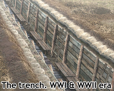 予約 塹壕ミニジオラマ・WWI&WWII