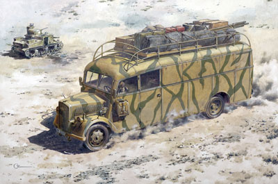 独 オペル軍用移動指揮指令バス36-47型