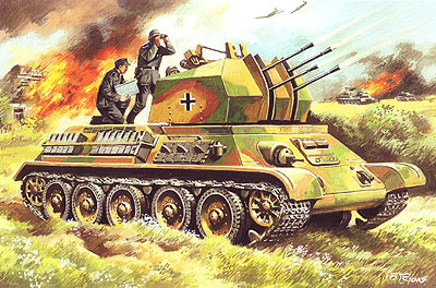 予約 独 T-34/Flak38四連装対空戦車