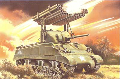 予約 米 M4A3シャーマン カリオペ戦車ロケットランチャー