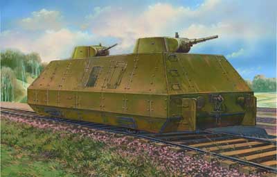 予約 露 OB-3装甲軌道列車T-26-1砲塔2砲塔