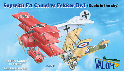 予約キャメルF.1 vs フォッカーDr.I　各2機セット